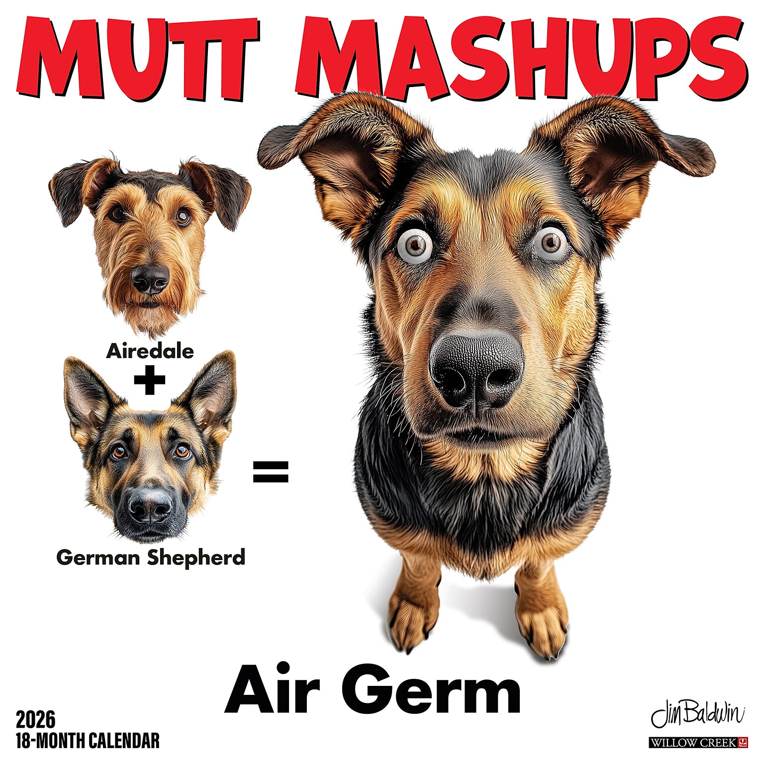 2026 Willow Creek Mutt Mashups 12 x 12 Monthly Wall Calendar (55984)