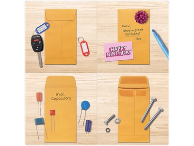 Quality Park Redi-Seal Self Seal #5 1/2 Envelope 3-1/8" x 5-1/2", Kraft, 500/Box (QUA50764)