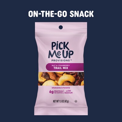 Pick Me Up Provisions™ Nut & Cranberry Trail Mix, 1.5 oz., 48 Bags/Box (PM62798)