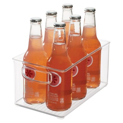 iDESIGN Small Stackable Plastic Storage Bin, Clear (64530)