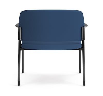 HON Accommodate Vinyl Upholstered Bariatric Stacking Chair, Blue/Textured Charcoal (HSB50.F.E.SX04.P7A)