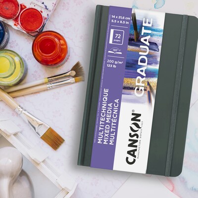 Canson Graduate 8.5 x 11 Mixed Media Sketch Book, 36 Sheets/Book (MCX31200L032)