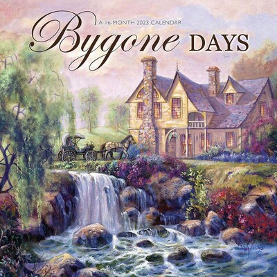 2023 Hopper Studios Bygone Days 12 x 24 Monthly Wall Calendar, (9781773727523)