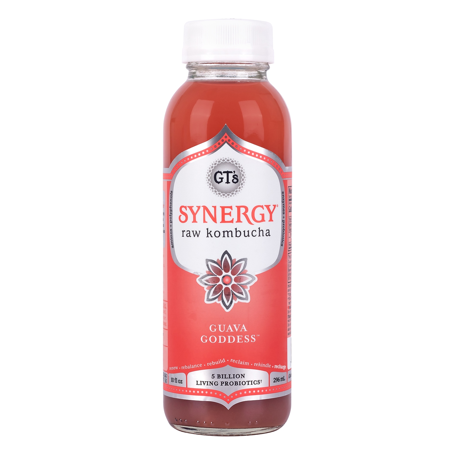 GTs Synergy Kombucha Organic Guava Goddess, 10 oz., 12/Pack (307-00437)