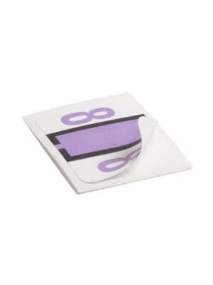 Smead BCCRN Color Coded Numeric Labels, 1" x 1.25", Lavender, 500/Roll (67378)