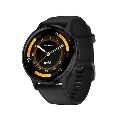Garmin Venu 3 Smartwatch, GPS, 45mm, Black Silicone Band (010-02784-01)