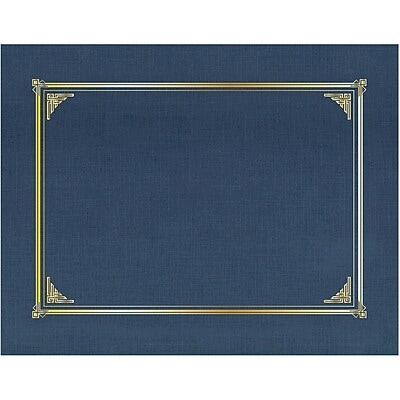 Geographics General Certificate Holders, Blue/Gold, 25/Carton (49519)