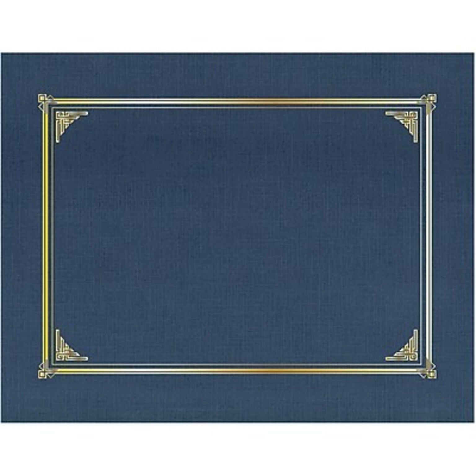 Geographics General Certificate Holders, Blue/Gold, 25/Carton (49519)