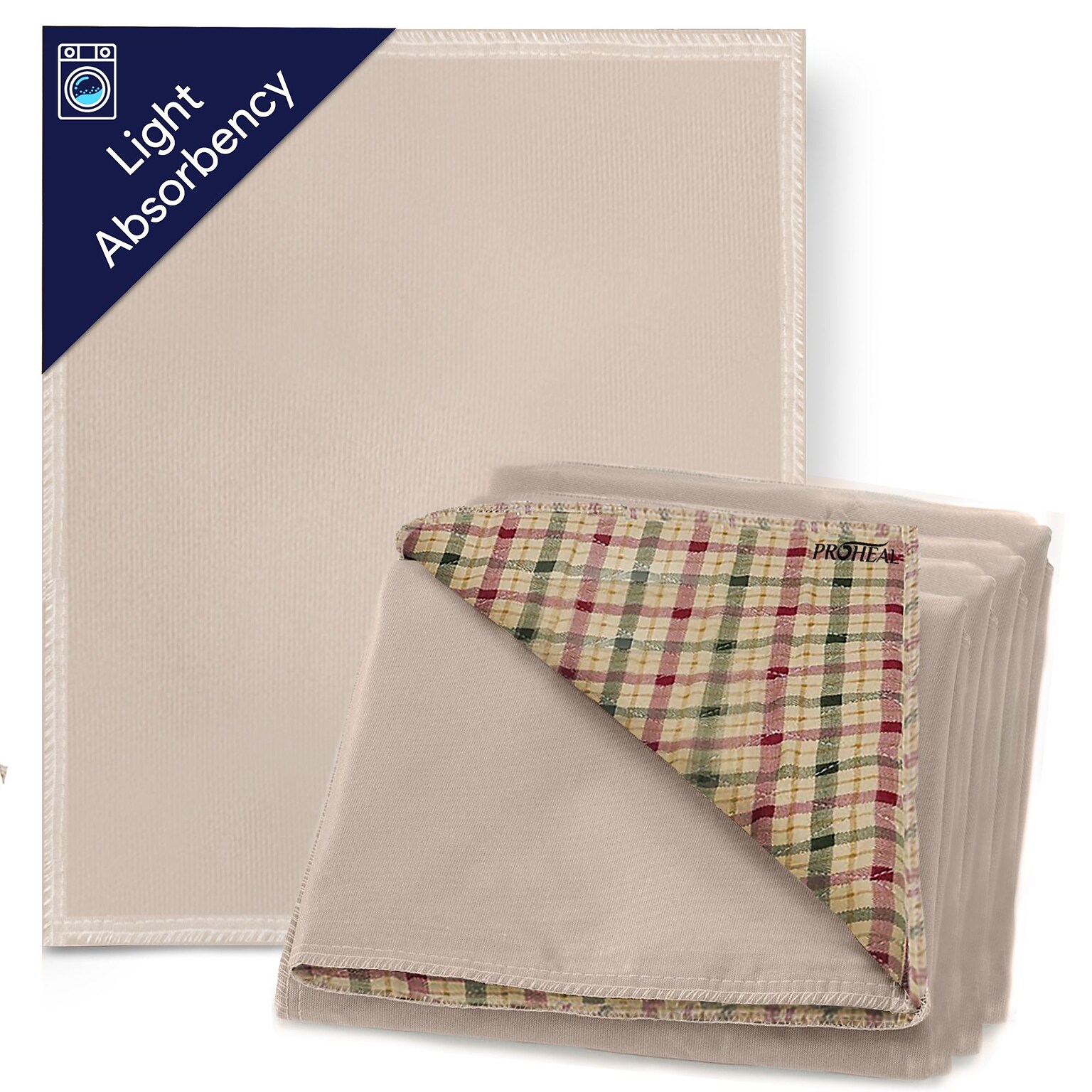 ProHeal Triumphant Reusable Incontinence Underpads, Waterproof, Absorbent, 34 x 36, 12/Pack (PH-16711C)