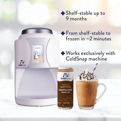 ColdSnap Mocha Snappuccino Frozen Latte Mix, Single Serve Pods, 12 Pods/Pack, COLDSNAP MACHINE REQUIRED (600042)