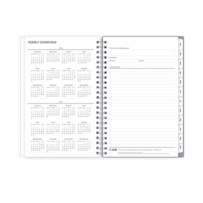 2026 Blue Sky Ru Du Flore 5" x 8"  Weekly & Monthly Planner, Plastic Cover, Multicolored (101603-26)