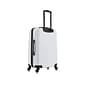 DUKAP ADLY Polycarbonate/ABS Medium Suitcase, White (DKADL00M-WHI)