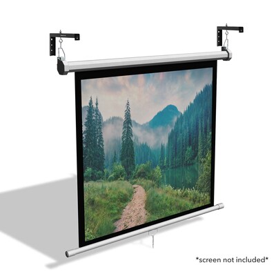 Mount-It! 12" Universal Projector Screen Mount Universal Projector Wall/Ceiling Mount, 2/Pack, Black (MI-631BLK)