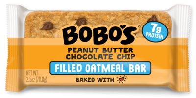 Bobo's Stuff'd Gluten-Free Peanut Butter & Chocolate Chip Nut Bar, 2.5 oz., 12 Bars/Box (131-D)