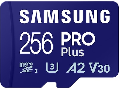 Samsung PRO Plus 256GB microSDXC Memory Card with Adapter, Class 10, UHS-I, V30  (MB-MD256SA/AM)