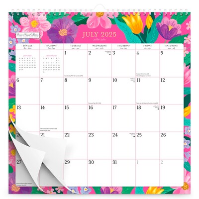 2025-2026 Plato Bonnie Marcus 12 x 12 Academic Monthly Wall Calendar (9798330700141)
