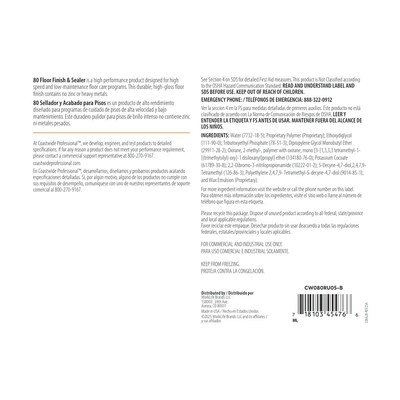 Coastwide Professional™ 80 Floor Finish and Sealer, 5 gal./18.9L (CW800005-A)