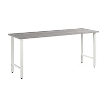 Bush Business Furniture Hustle 72W Computer Desk with Metal Legs, Platinum Gray (HUD172PG)