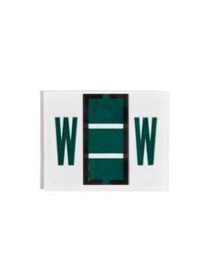 Smead BCCR Labels File Folder Label, W, Dark Green, 500 Labels/Pack (67093)