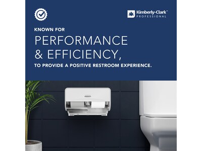 Kimberly-Clark Professional Jumbo Roll Toilet Paper Dispenser with Stub Roll, White (09508)