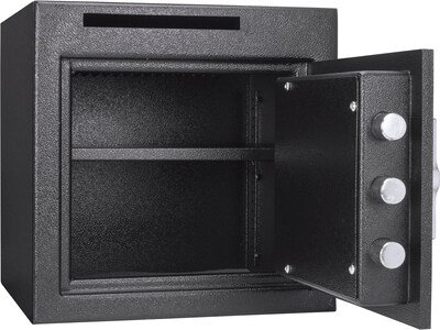 Barska Steel Depository Safe with Keypad Lock, 1.12 cu. ft., Black (AX13314)