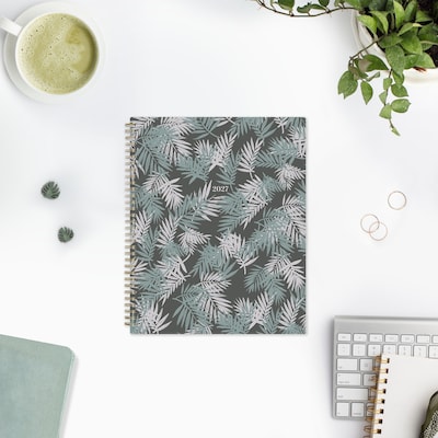 2027 Blue Sky 8" x 10" Monthly Planner, Green (164028)