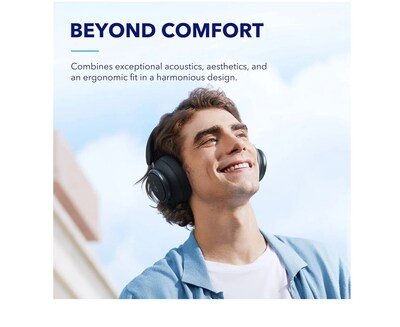 Soundcore Space Q45 Wireless Noise Canceling Headphones, Bluetooth, Black (A3040011)