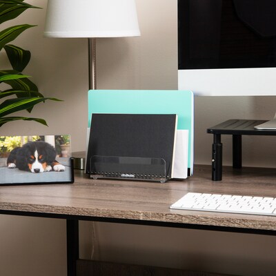 Mind Reader 3-Compartment Acrylic Desk Organizer, Clear (ASORT3-CLR)