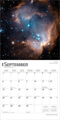 2026 BrownTrout Hubble Space Telescope 12" x 12" Monthly Wall Calendar (9798330703784)