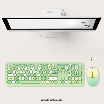 SaharaCase Wireless Keyboard and Mouse Combo, Sage Mist (KB6)