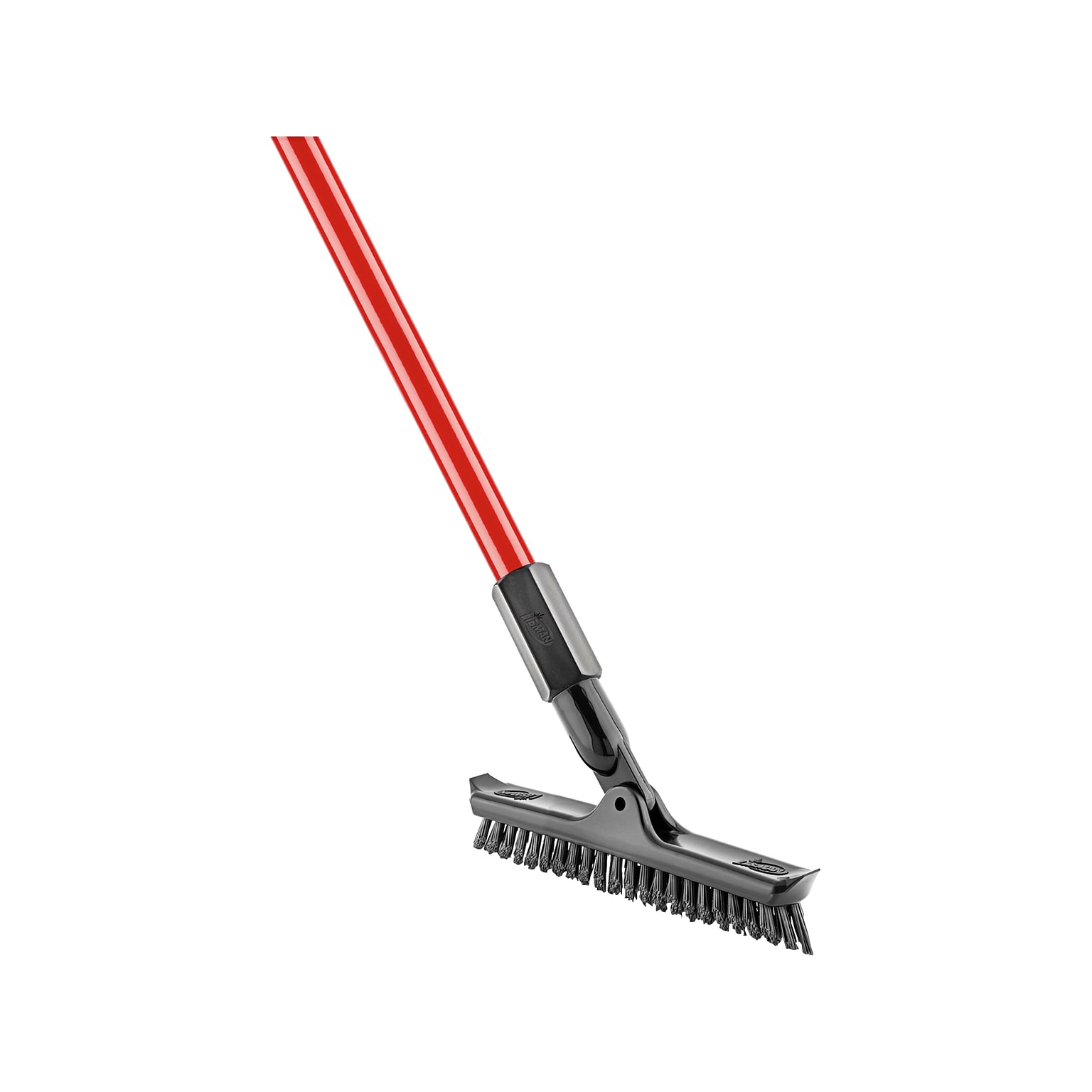 Libman 10 PET Swivel Grout and Scrub Brush, Red/Black, 6/Pack (1559)