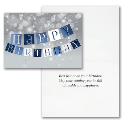 7 7/8" x 5 5/8" Birthday Assortment Cards, with Envelopes
