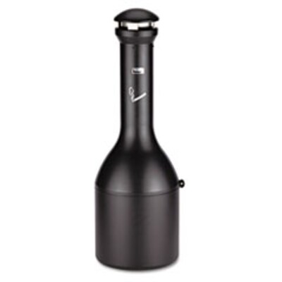 Rubbermaid Infinity Traditional Smoking Receptacle, 4.1 gal, Black (FG9W3300BLA)