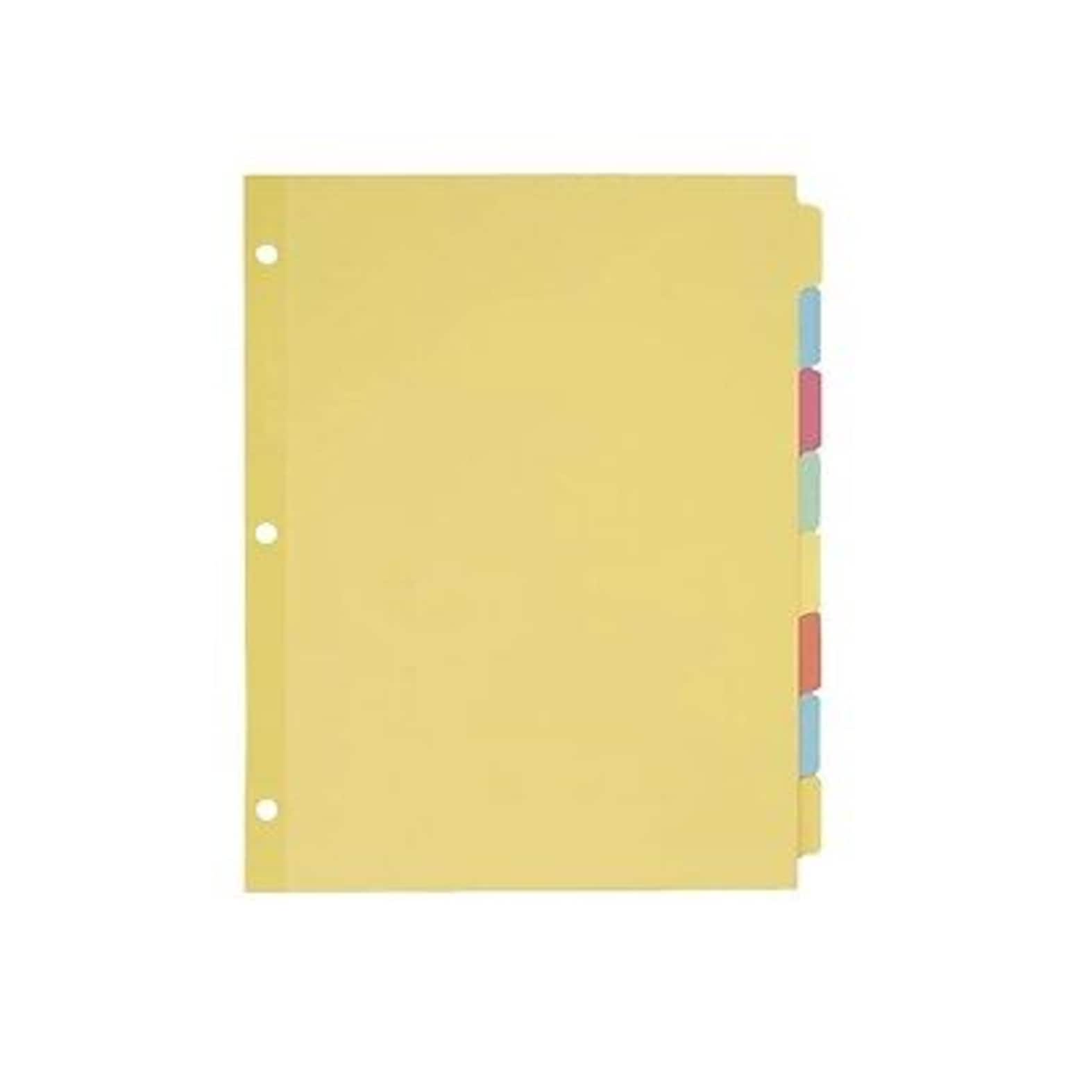 Avery Plain Write-On Dividers, 8-Tab, Multicolor, 24 Sets/Box (11509)