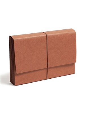 Smead Heavy Duty TUFF Redrope Wallets, 5-1/4 Expansion, Extra Wide Legal Size, Brown, 10/Box (71166)