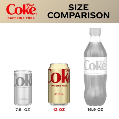 Coca-Cola Diet Coke Original Caffeine Free Soda, 12 Oz., 24/Carton (00049000029345)