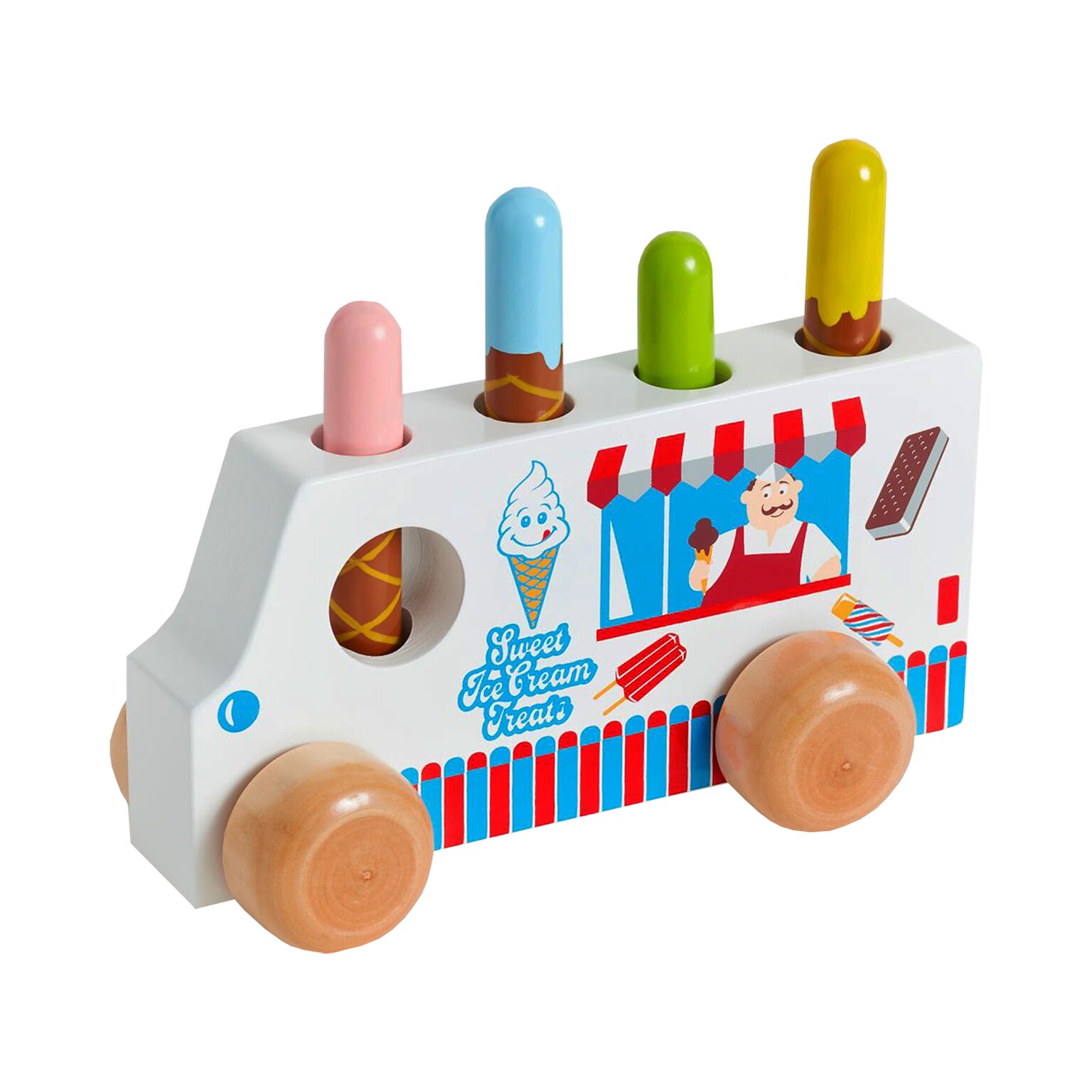 The Original Toy Company Pop Up Ice Cream Truck, Multicolored (OTC55878)
