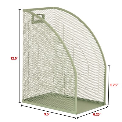 Staples Metal Mesh File Organizer, Sage Green (ST63832)