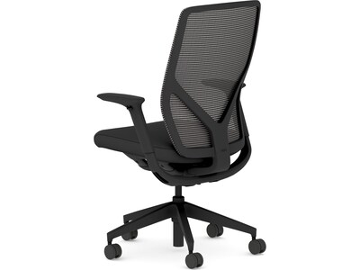 HON Flexion Fabric/Mesh Swivel Task Chair, Black (HFXT1.F0.STC.A.H.IM.CU10.NL.SB.T)
