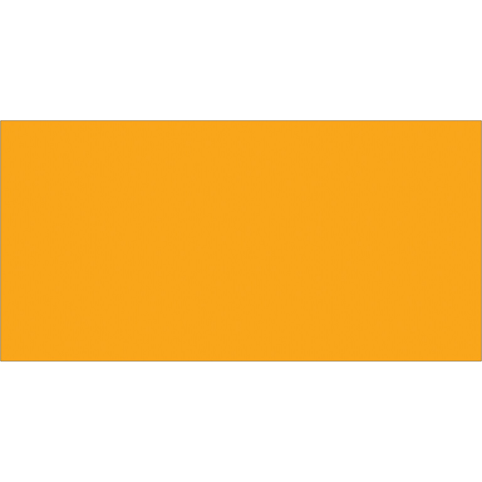 Tape Logic 2 x 4 Rectangle Inventory Label, Fluorescent Orange, 500/Roll (DL636H)