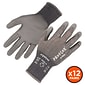 Ergodyne ProFlex 7044 PU Coated Cut-Resistant Gloves, ANSI A4, Gray, Small, 12 Pair (10482)