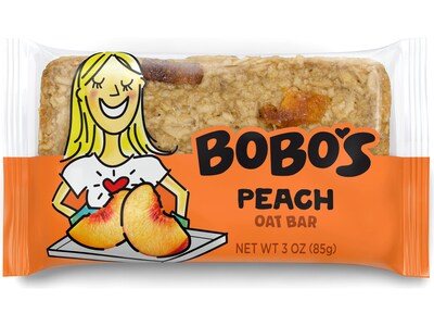 Bobos Gluten-Free Peach Oat Bar, 36 oz., 12 Bars/Box (111-D)