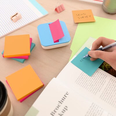 Staples Pop-up Notes, 3" x 3", Tropics Collection, 100 Sheet/Pad, 6 Pads/Pack (S33BRP6/52559)