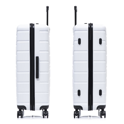 InUSA Trend 34.05" Hardside Suitcase, 4-Wheeled Spinner, TSA Checkpoint Friendly, White (IUTRE00XL-WHI)