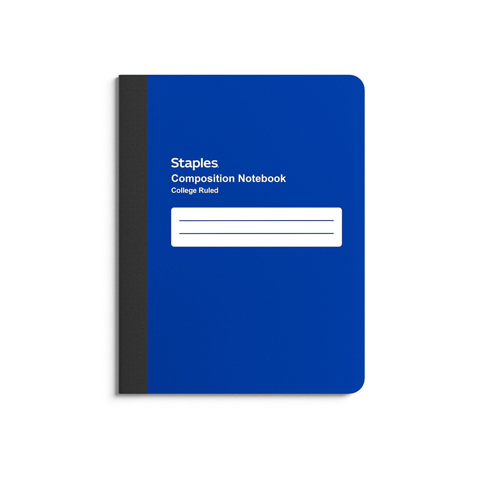 Staples Poly Composition Notebook, 7.5 x 9.75, College Ruled, 80 Sheets, Blue (ST55082)