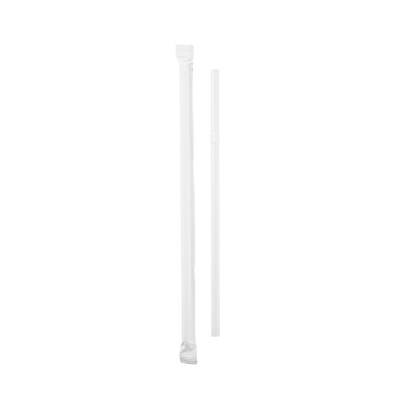 Dixie Wrapped Flex Straws, 7 3/4, Polypropylene, White, 10000/Carton (DIX FXW7)