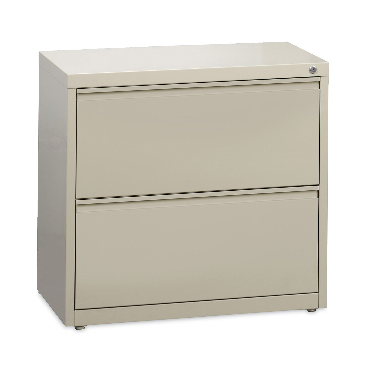 Hirsh Industries® Lateral File Cabinet, 2 Letter/Legal/A4-Size File Drawers, Putty, 30 x 18.62 x 28