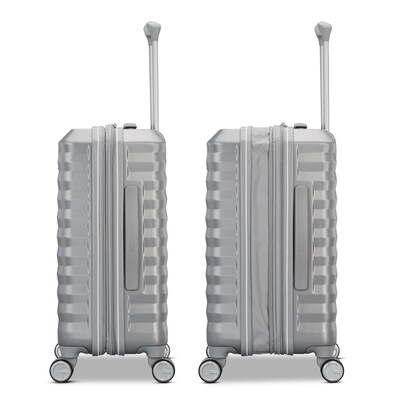 American Tourister Color Vault 24.0" Hardside Suitcase, 4-Wheeled Spinner, Silver (153951-1776)