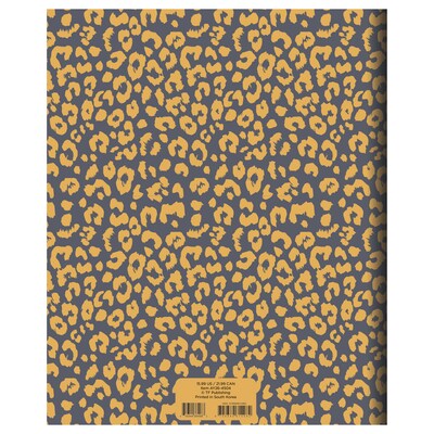 2025-2026 TF Publishing Lovely Leapord 9" x 11" Academic Year Monthly Planner, Paperboard Cover, Gray/Gold (AY26-4504)