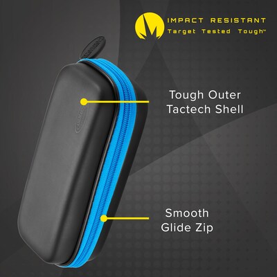 Casemaster Sentry Dart Case with Blue Zipper (36-0601-03)